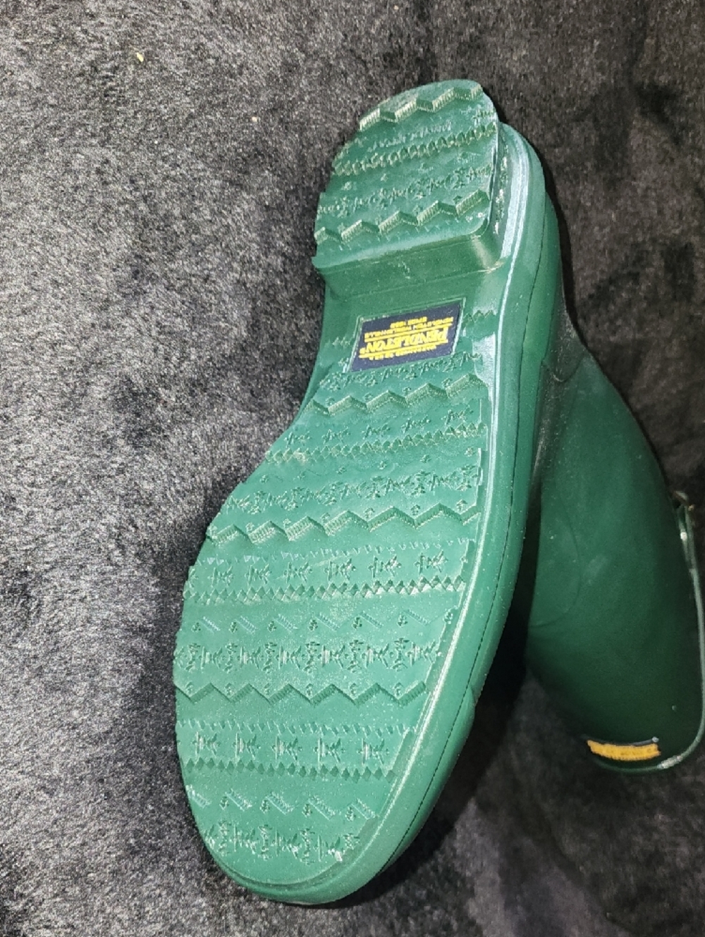 Pendleton Green Rain Boot with Multicolor Aztec Lining - Picture 4 of 4